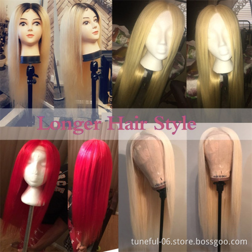 wholesale 613 cuticle aligned hair lace wigs honey blonde human hair wig pelucas wigs human hair lace front brazilian